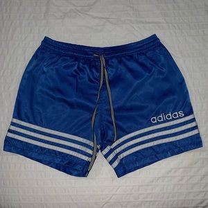 COPY - Adidas Vintage 3 Stripe Blue Shorts
